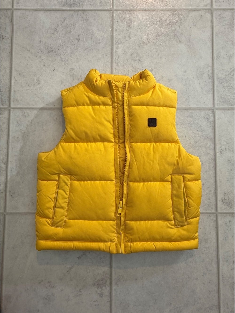 Janie and Jack yellow puffer vest